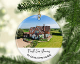 Personalised New House Christmas Ornament - Ceramic Ornament - MDF Christmas Ornament - Christmas Tree Hanging ornament - New House ornament - Craftellery